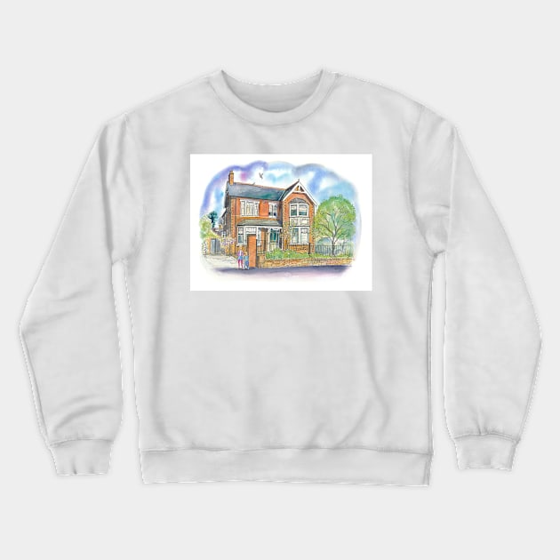 House Portrait Crewneck Sweatshirt by IanMitchellart